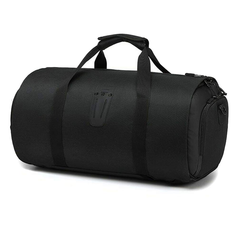 Multifunction Travel Waterproof Duffle Bag, Large Capacity Trip Suit Storage Handle Bag Carry on for Garment Bag Large Suit Travel Bag Weekend Bag Flight Bag-Black